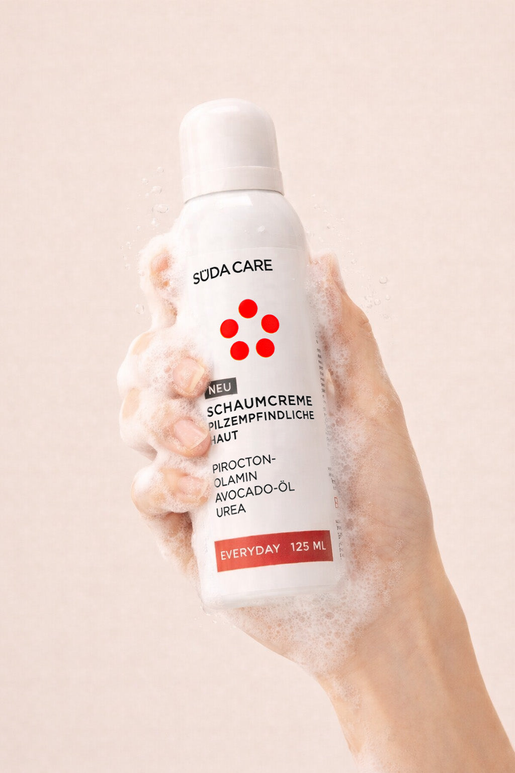 SÜDA CARE Schaumcreme für pilzempfindliche Haut mit pflegender Formel